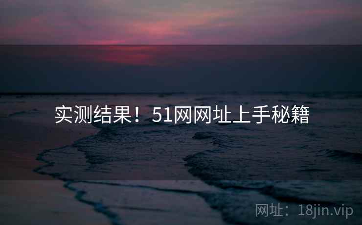 实测结果！51网网址上手秘籍