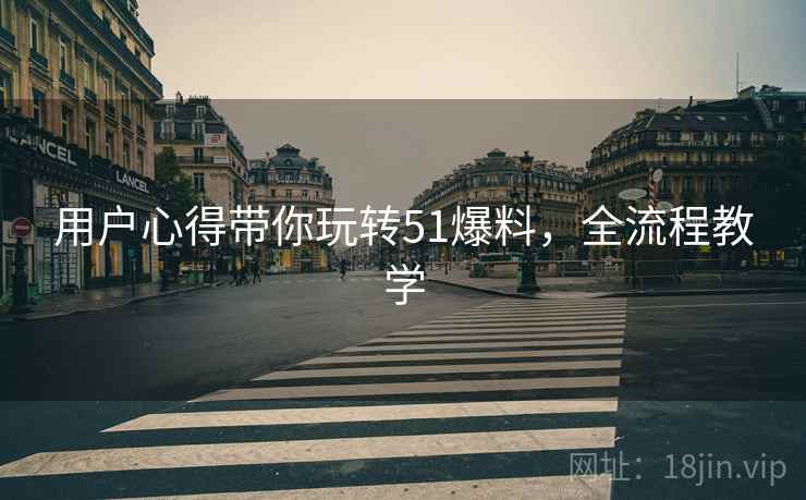 用户心得带你玩转51爆料，全流程教学