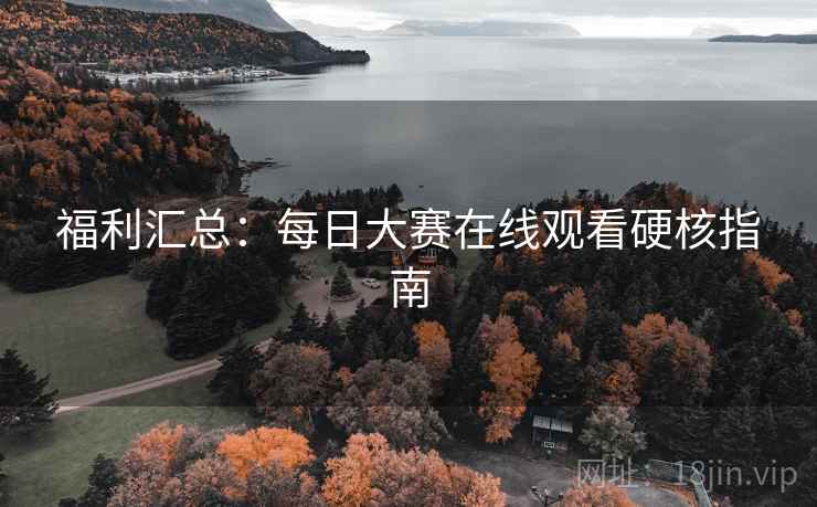 福利汇总：每日大赛在线观看硬核指南
