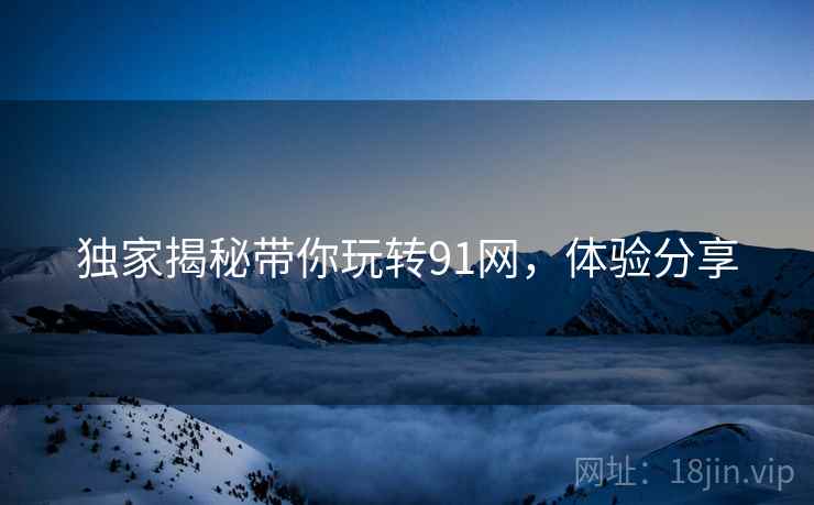 独家揭秘带你玩转91网，体验分享